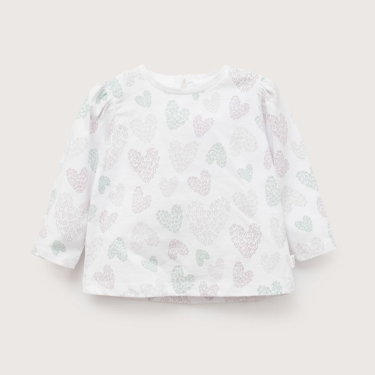 OPALINE - Polera Estampada Blanca Infant Niña