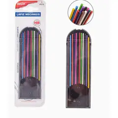 GENERICO - Minas de colores HB 2 mm para lápiz mecánico – Estuche surtido