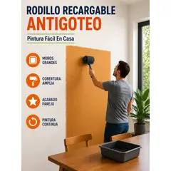 MOVI - Rodillo Antigoteo Recargable Para Pintura Fácil
