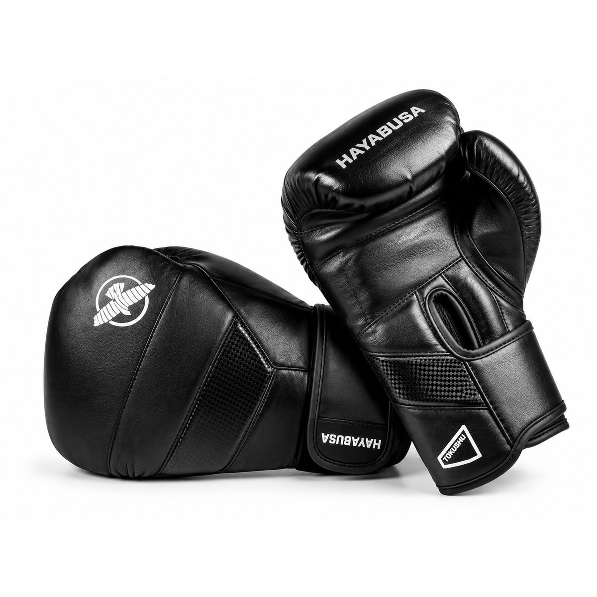 GENERICO - GUANTES DE BOXEO MUAY THAI HAYABUSA TOKUSHU BLACK 14 ONZAS CUERO ORIGINAL