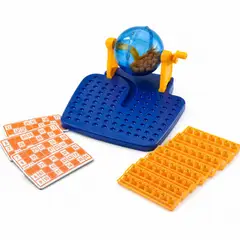 GENERICO - Juego de Bingo sorteador manual 90 números completo con tarjetas y bolillas