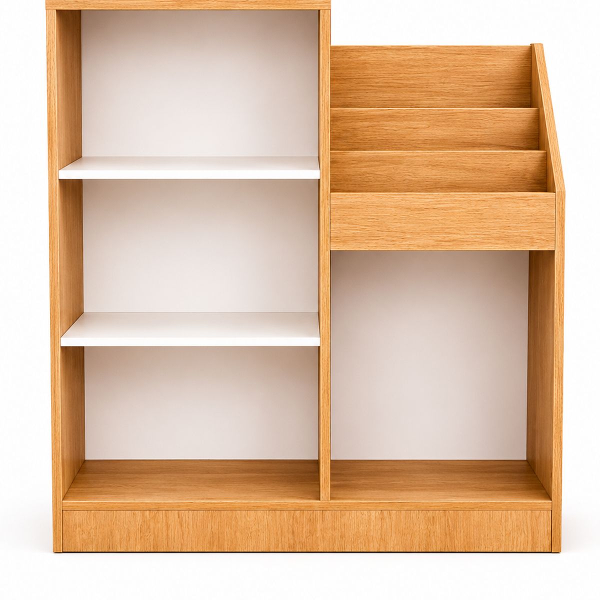 GENERICO - Estantería Infantil Organizadora De Libros Y Juguetes De Madera Blanco 83x70x30cm Diseño Estable Y Seguro