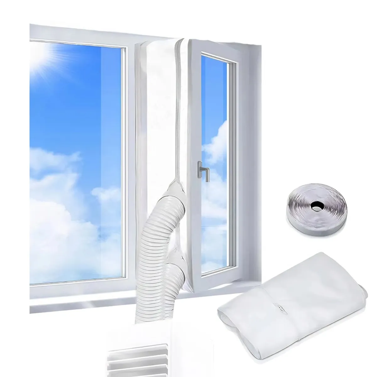 GENERICO - Lona Selladora Ventana Aire 4m Universal Antifugas