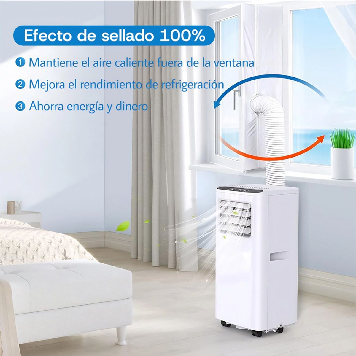 GENERICO - Lona Selladora Ventana Aire 4m Universal Antifugas