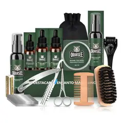 YAYKO - Kit De Barba Con Aceitecera Cabellonavaja De Afeitar