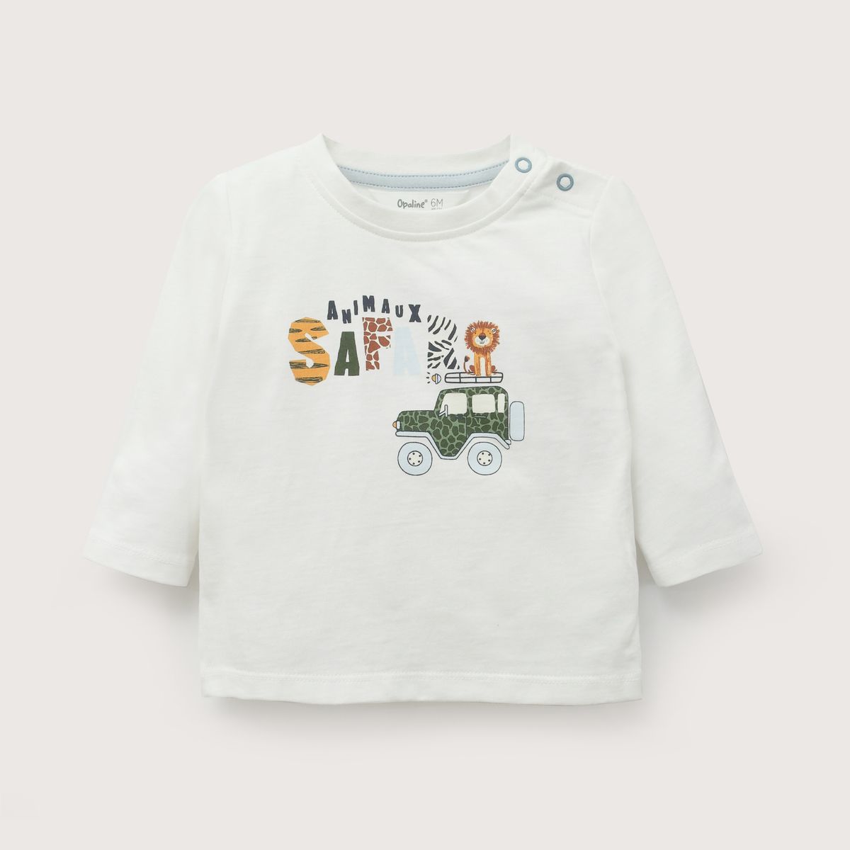 OPALINE - Polera Estampada Blanca Infant Niño