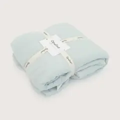 OPALINE - Cobertor De Cuna Celeste Bebé Niño