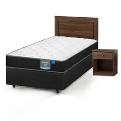 FLEX - Cama Americana Simply Duo 1 Plaza + Set Asturia