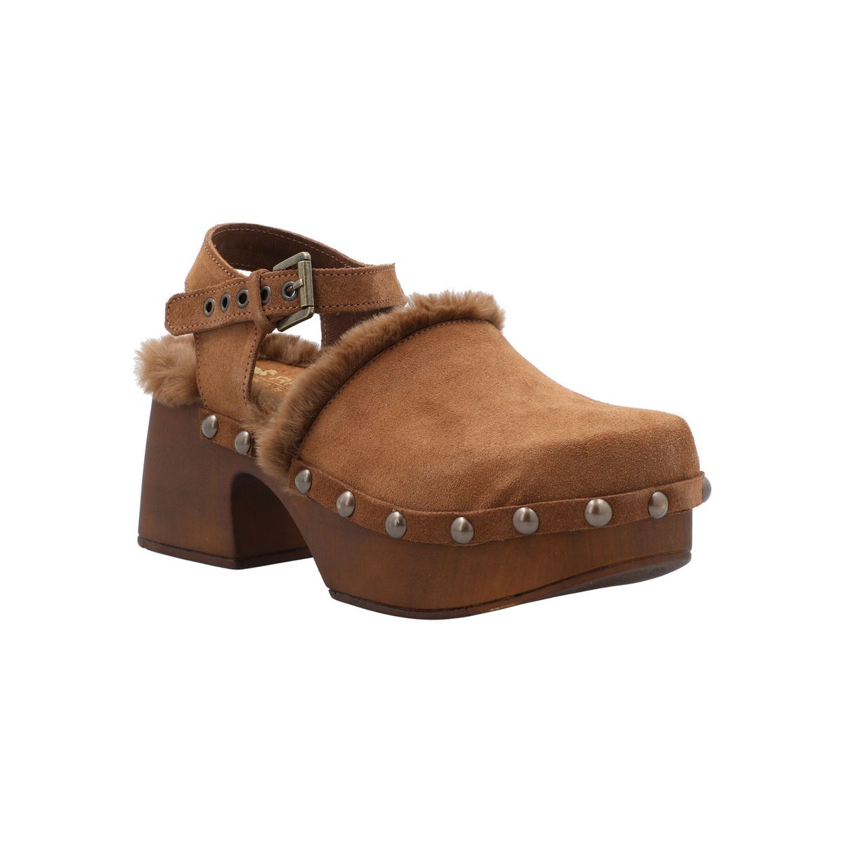 ROCKFORD - Sueco Cuero Mujer Forli Café ROCKFORD