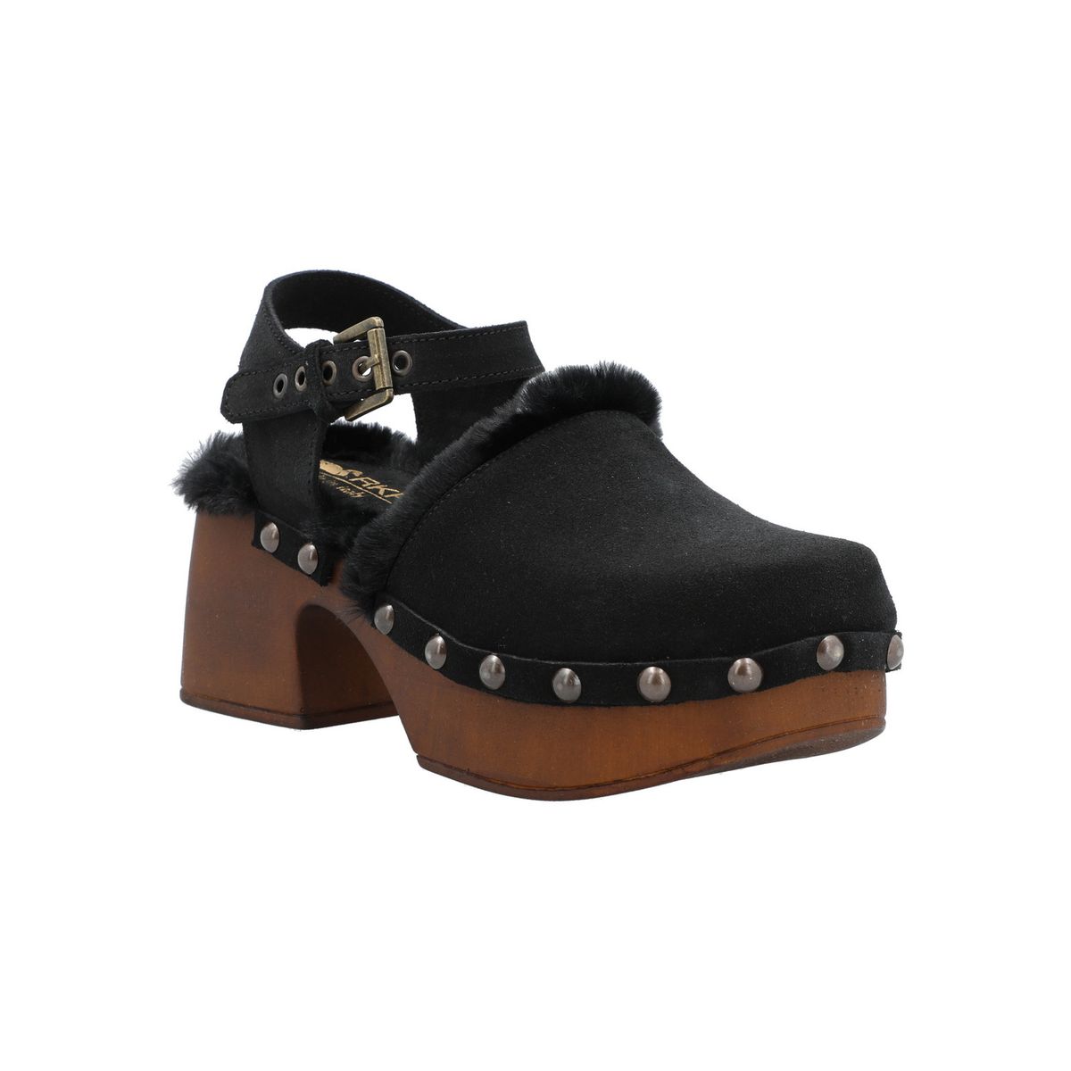 ROCKFORD - Sueco Cuero Mujer Forli Negro ROCKFORD