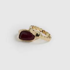 LOUNGE - Set Anillos Mujer Piedra