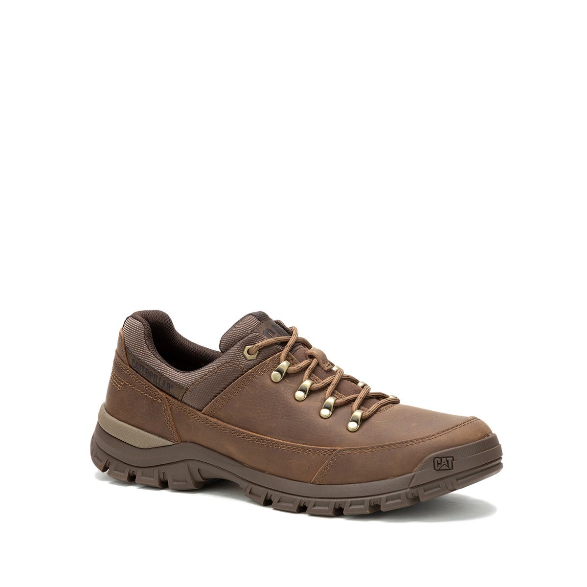 CAT - Zapatilla Cuero Hombre Threshold Hiker Low Café CAT