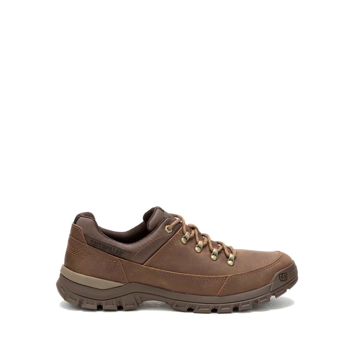 CAT - Zapatilla Cuero Hombre Threshold Hiker Low Café CAT