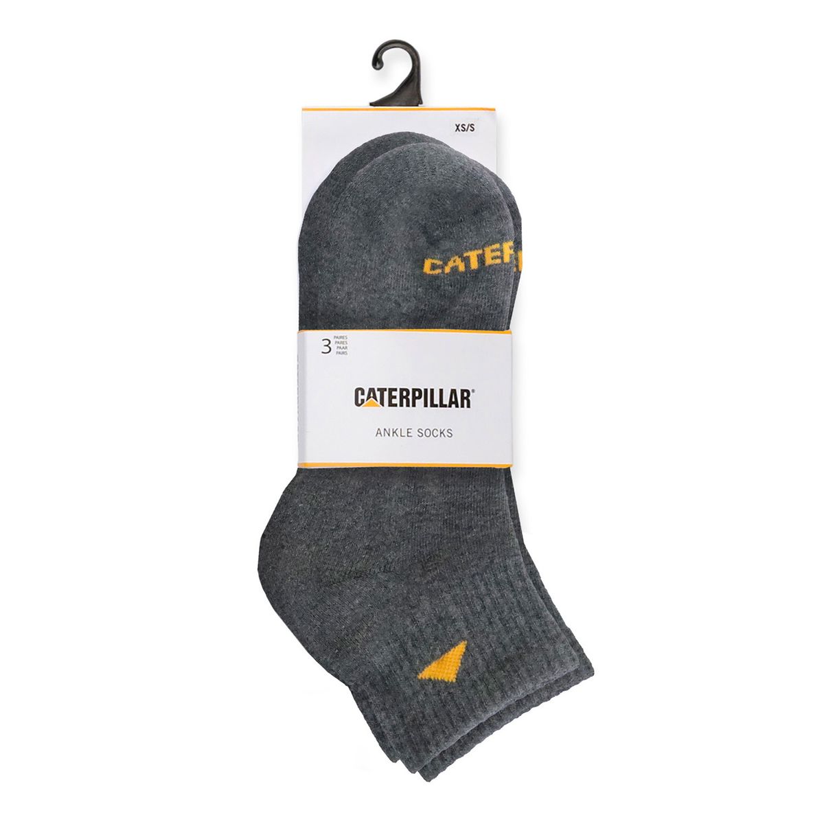 CAT - Pack 3 Calcetines Cortos Unisex Basics Gris Oscuro CAT