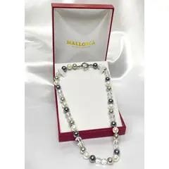 MALLORCA - Collar 10mm 50cm Mix Perlas Y Cristales