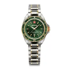 WENGER - Reloj Executive correa acero dial verde