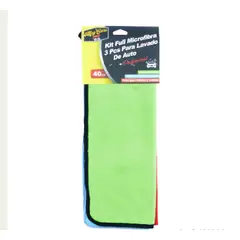 GENERICO - Paños Microfibra 3 PCS 40CM LAVADO AUTO
