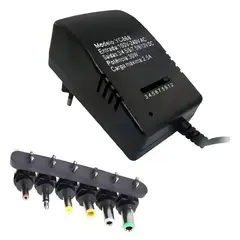 GENERICO - Cargador Transformador Multivoltaje 30w Con 6 Entradas