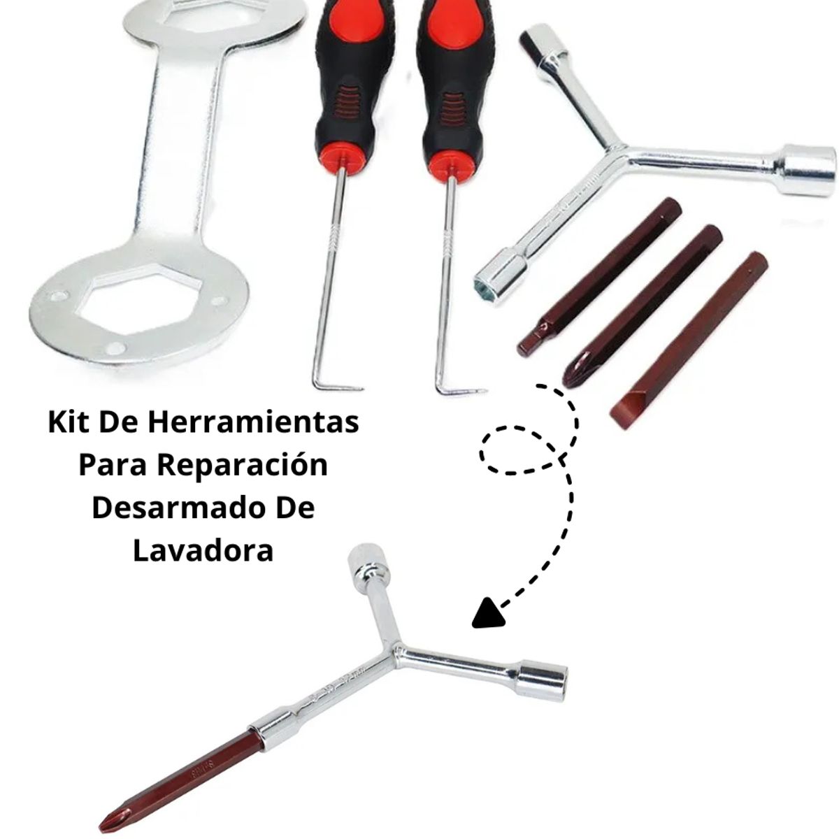 GENERICO - Herramientas Para Reparación Desarmado De Lavadora diseño generico