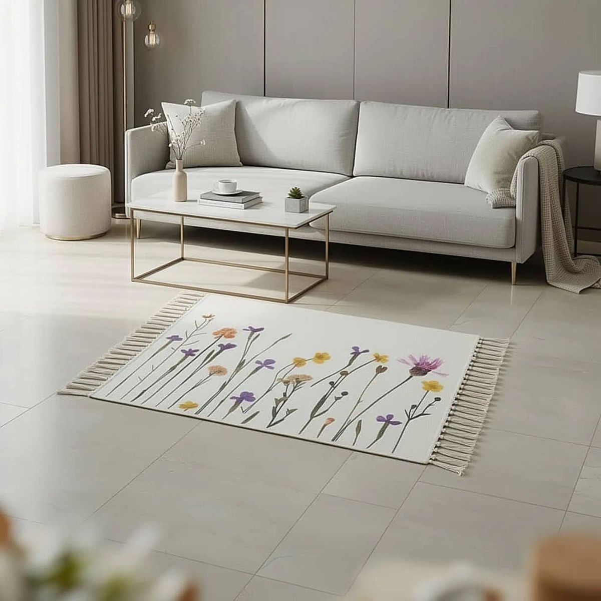 GENERICO - SET DE 2 BAJADAS DE CAMAS DECORATIVAS 60x90cm 13