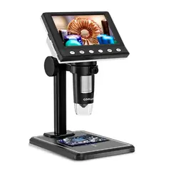 ESHOPANGIE - Microscopio Digital Usb 1000x Pantalla 4.3 Hd 8 Led
