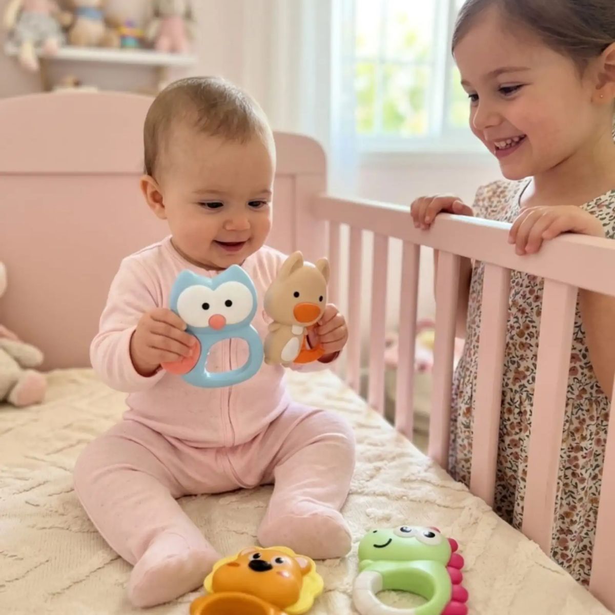 GENERICO - Sonajeros Para Bebés Set Juguetes De Animales Divertidos