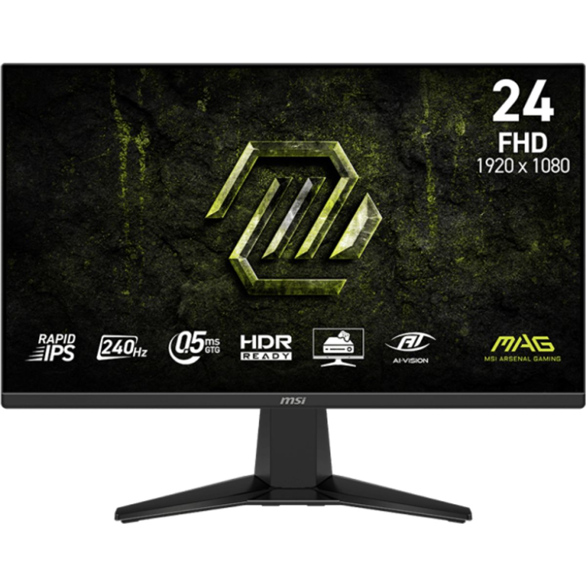 MSI - MONITOR MSI GAMER 24"  MAG 245F X24 240Hz 0.5MS FREESYNC PREMIUM HDR READY FULLHD