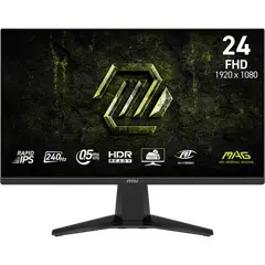 MSI - MONITOR GAMER 24" MAG 245F X24 240Hz 0.5MS FREESYNC PREMIUM HDR READY FULLHD