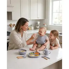 GENERICO - Set De Alimentación De Silicona Para Bebé 6 piezas