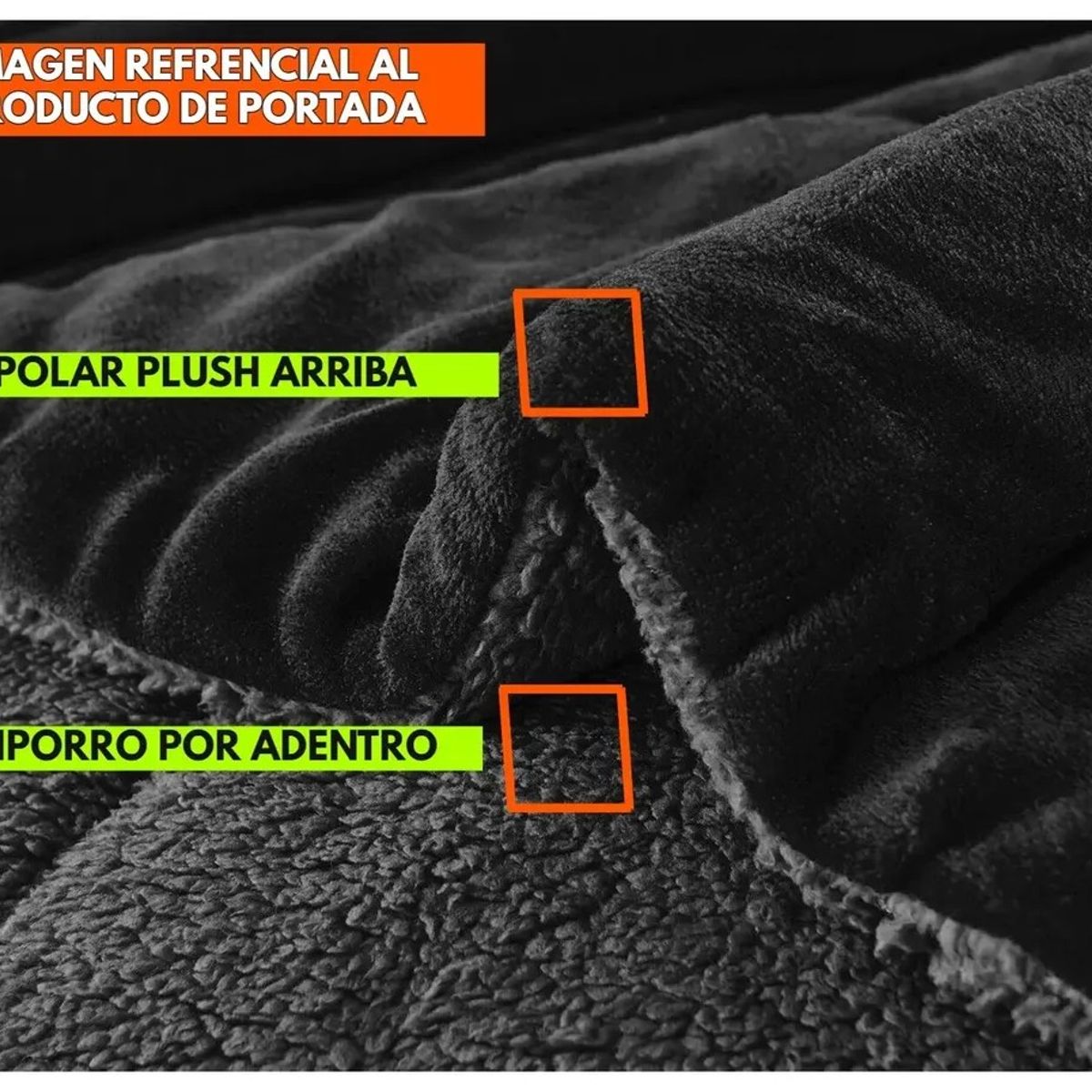 GENERICO - COBERTOR GRUESO PLUSH CON CHIPORRO PARA INVIERNO