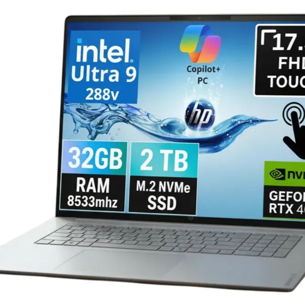 HP - NOTEBOOK GAMER HP NEW OMNIBOOK 7 2026 17.3" TACTIL FHD INTEL ULTRA 9 288V 2TB 32GB RTX 4050