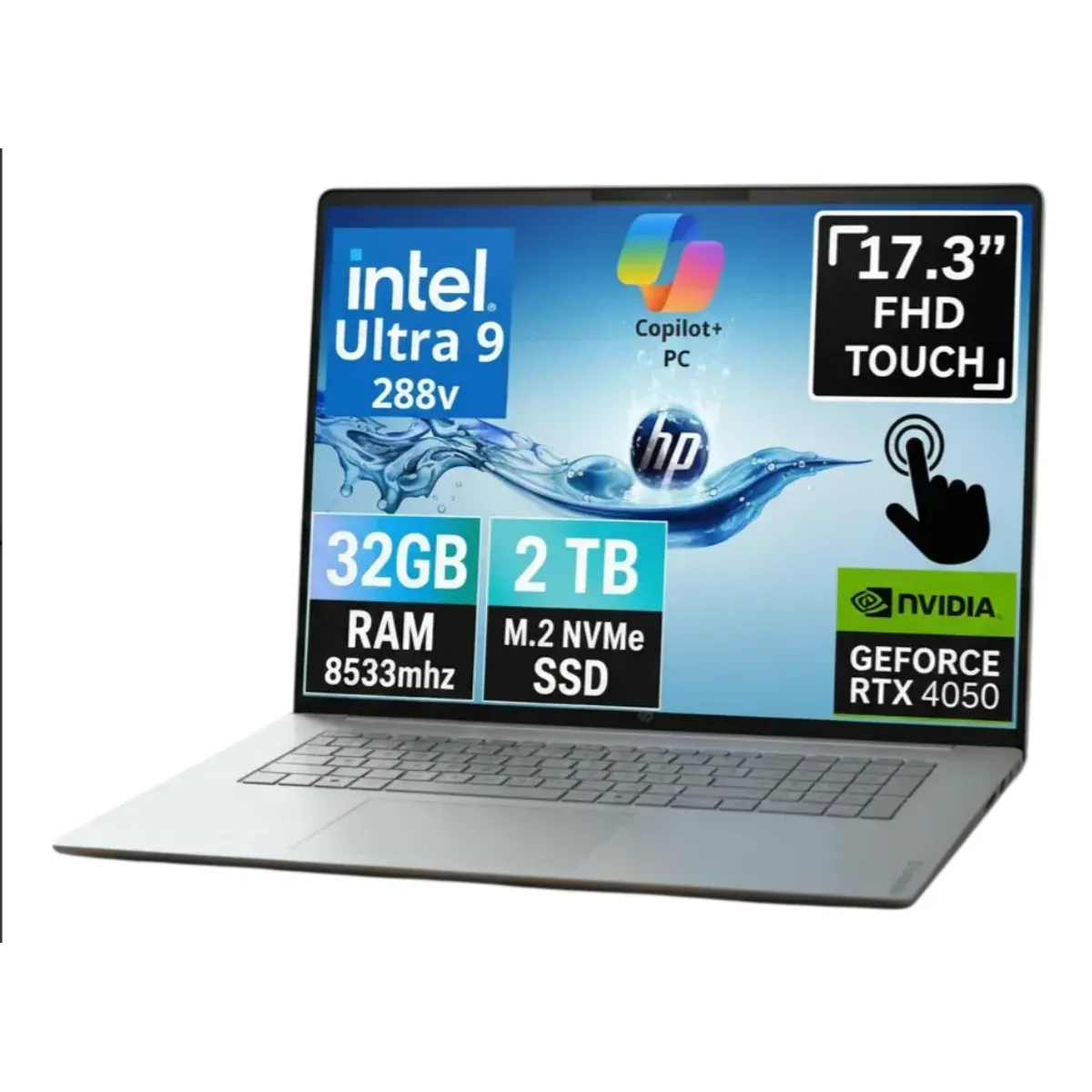 HP - NOTEBOOK GAMER HP NEW OMNIBOOK 7 2026 17.3" TACTIL FHD INTEL ULTRA 9 288V 2TB 32GB RTX 4050