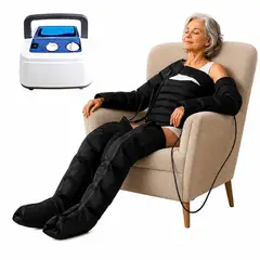 GENERICO - Masajeador Presoterapia Eléctrico Piernas Y Cuerpo 6 Cámaras