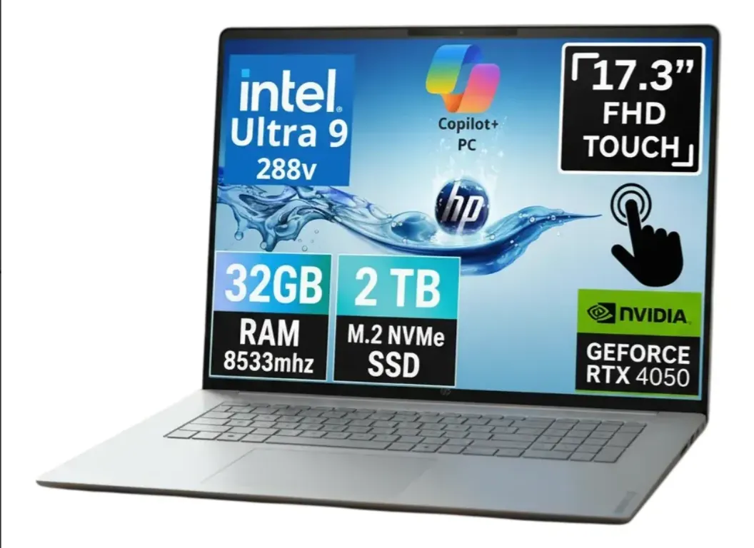 HP NOTEBOOK GAMER NEW OMNIBOOK 7 2026 17.3" TACTIL FHD INTEL ULTRA 9 288V 2TB 32GB RTX 4050