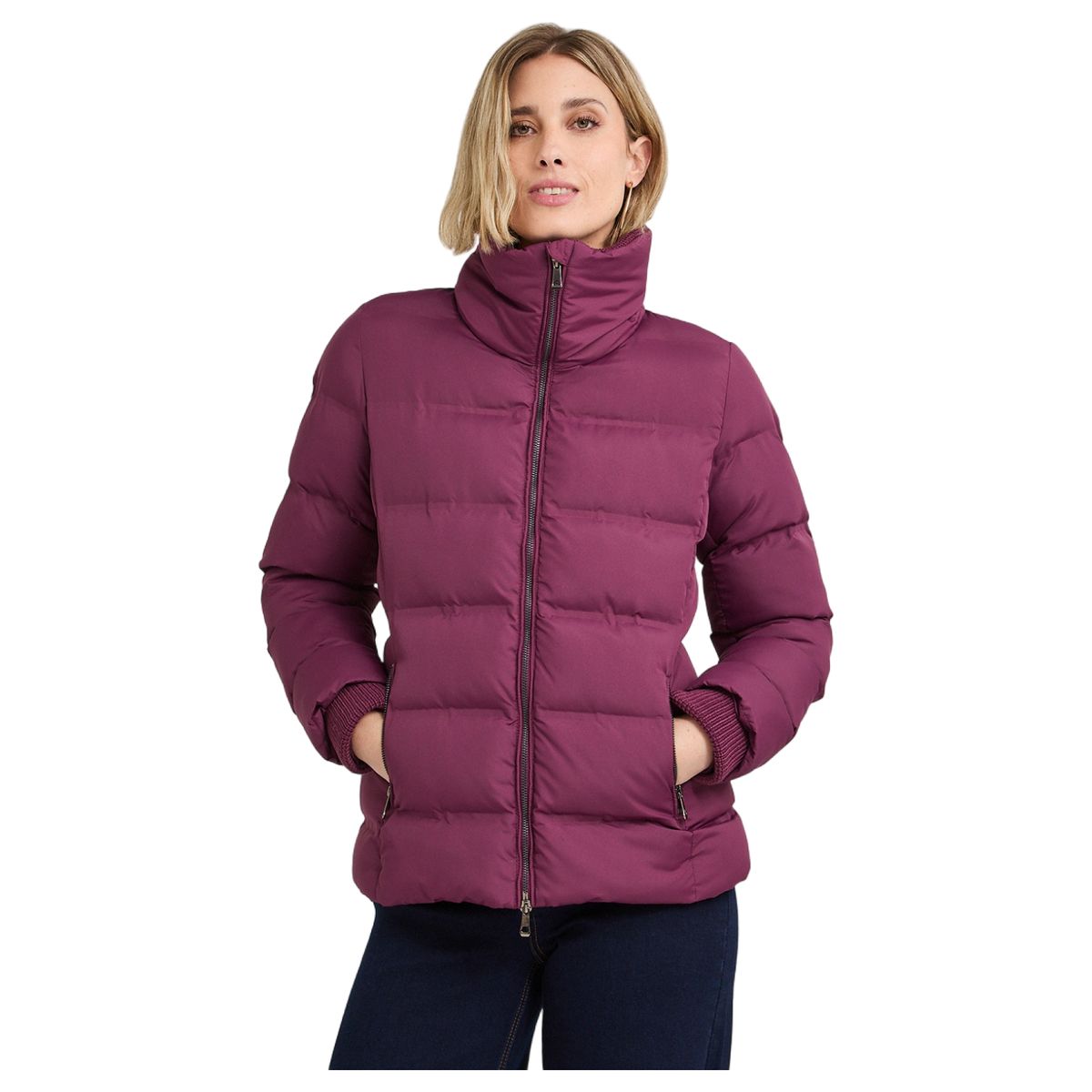 LORENZO DI PONTTI - Parka Corta Mujer Burdeo