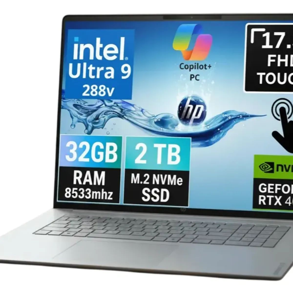HP - NOTEBOOK GAMER HP NEW OMNIBOOK 7 2026 17.3" TACTIL FHD INTEL ULTRA 9 288V 2TB 32GB RTX 4050