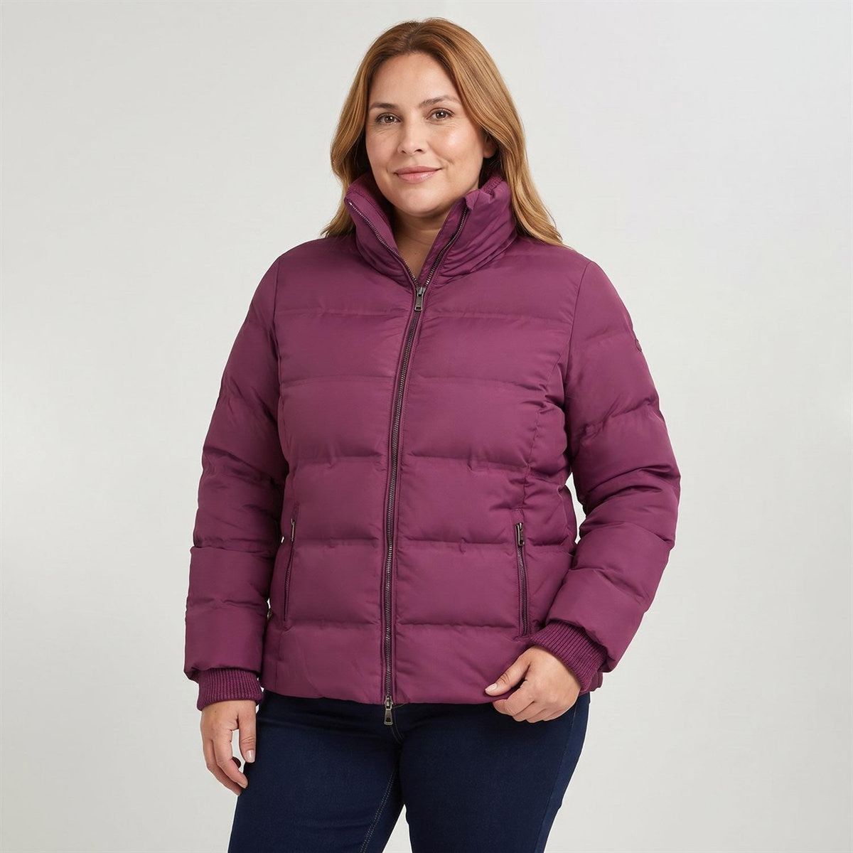 LORENZO DI PONTTI - Parka Corta Mujer Burdeo