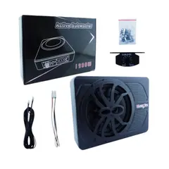 GENERICO - Subwoofer Amplificado Plano Para Auto De 1200 Watt Marca MUSICFIRE A 12 Volt