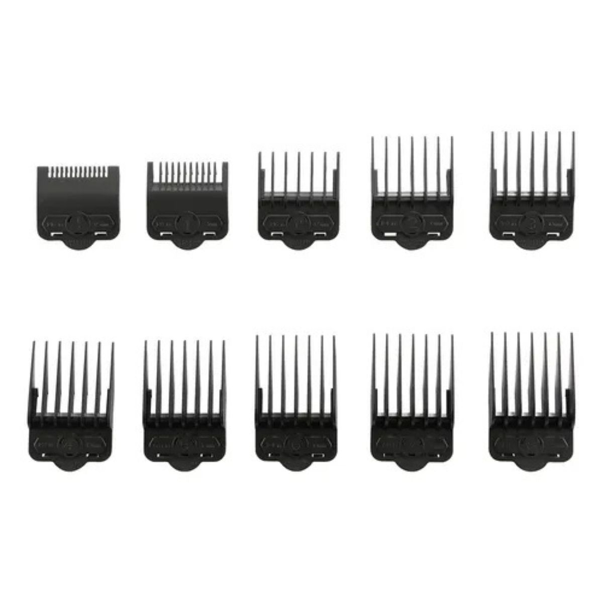 GENERICO - Set de Peines Supreme Trimmer Magnéticos 0,5 – 8 negro
