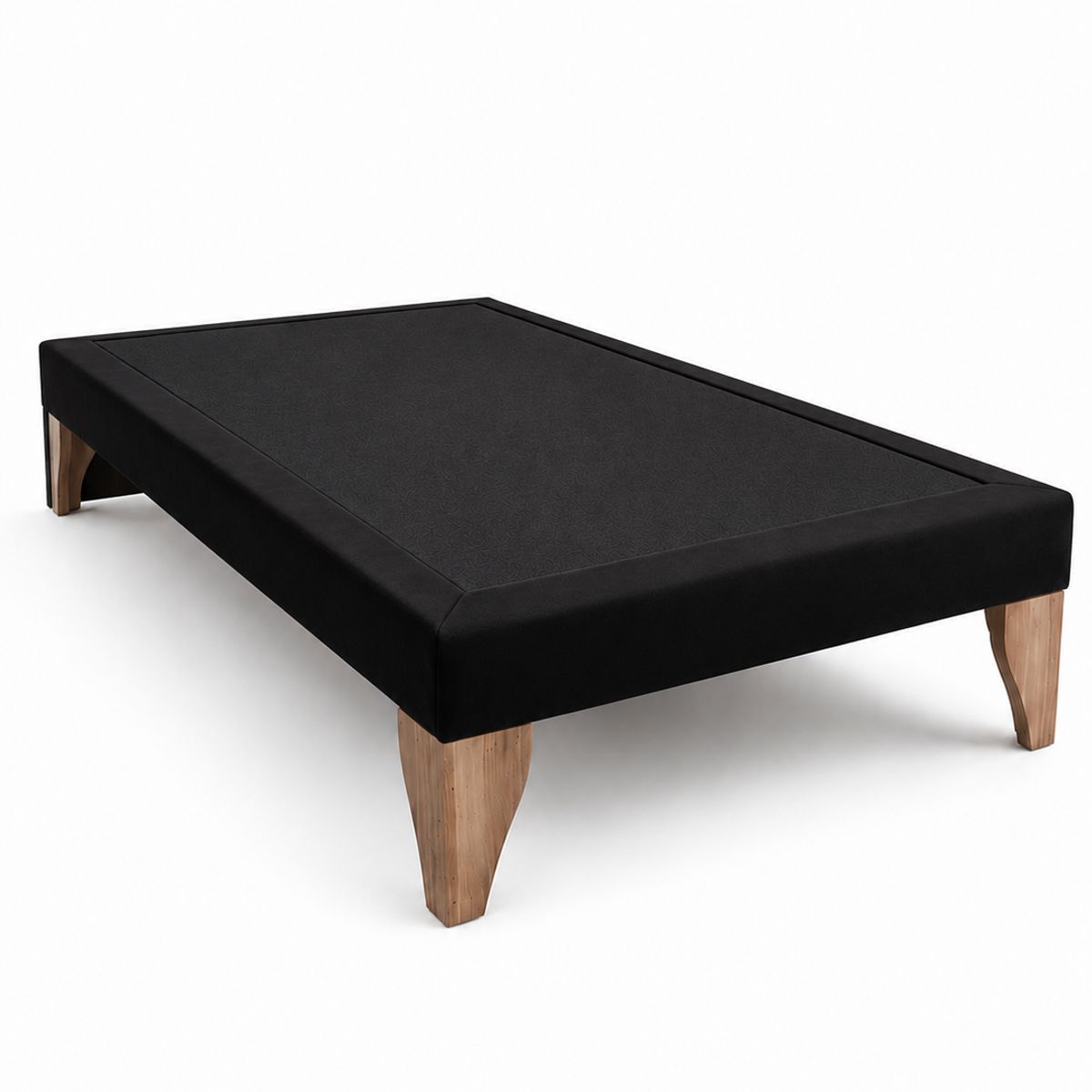 GENERICO - Base Cama 1.5 Plazas 105x190 Negro