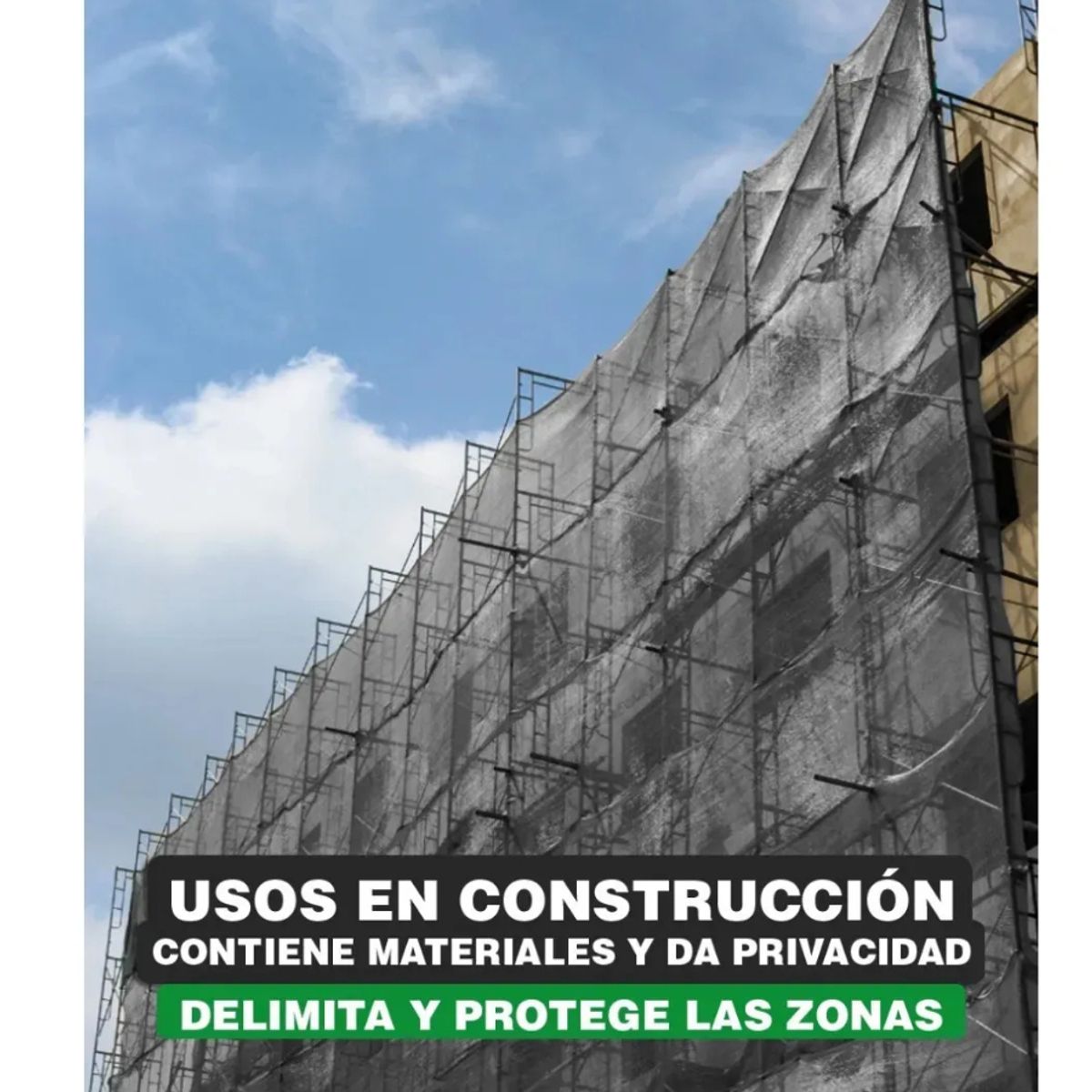 GENERICO - Malla Sombra 95% para Bloquea medidas de 3x4m Cercos Para Jardín generico