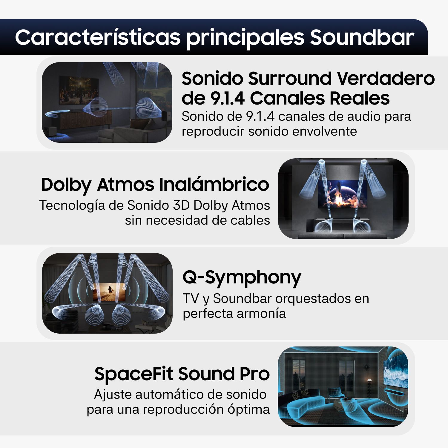 SAMSUNG Samsung Q-Series Soundbar HW-Q930H 9.1.4 Subwoofer y