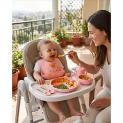 GENERICO - Set De Alimentación De Silicona Para Bebé 6 piezas