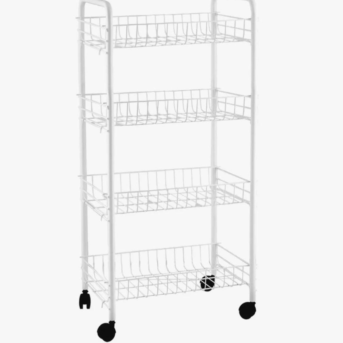 GENERICO - Carrito Organizador 4 Estantes Frutas Verdura con  Ruedas