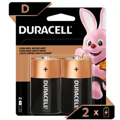 DURACELL - Pack 2 Pilas D Alcalina