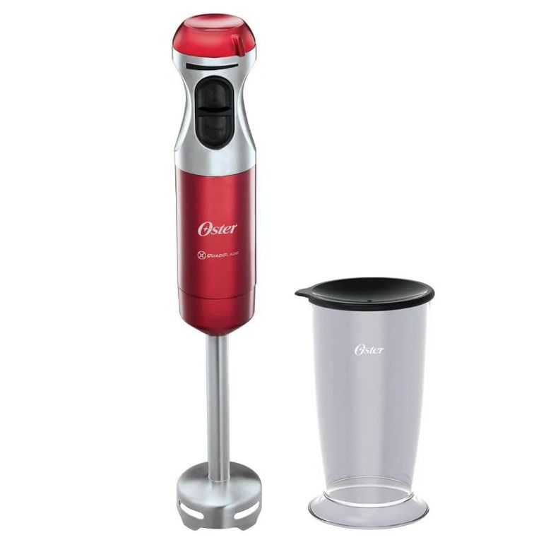OSTER Batidora De Inmersión Oster® Roja Con Cuchilla Quad