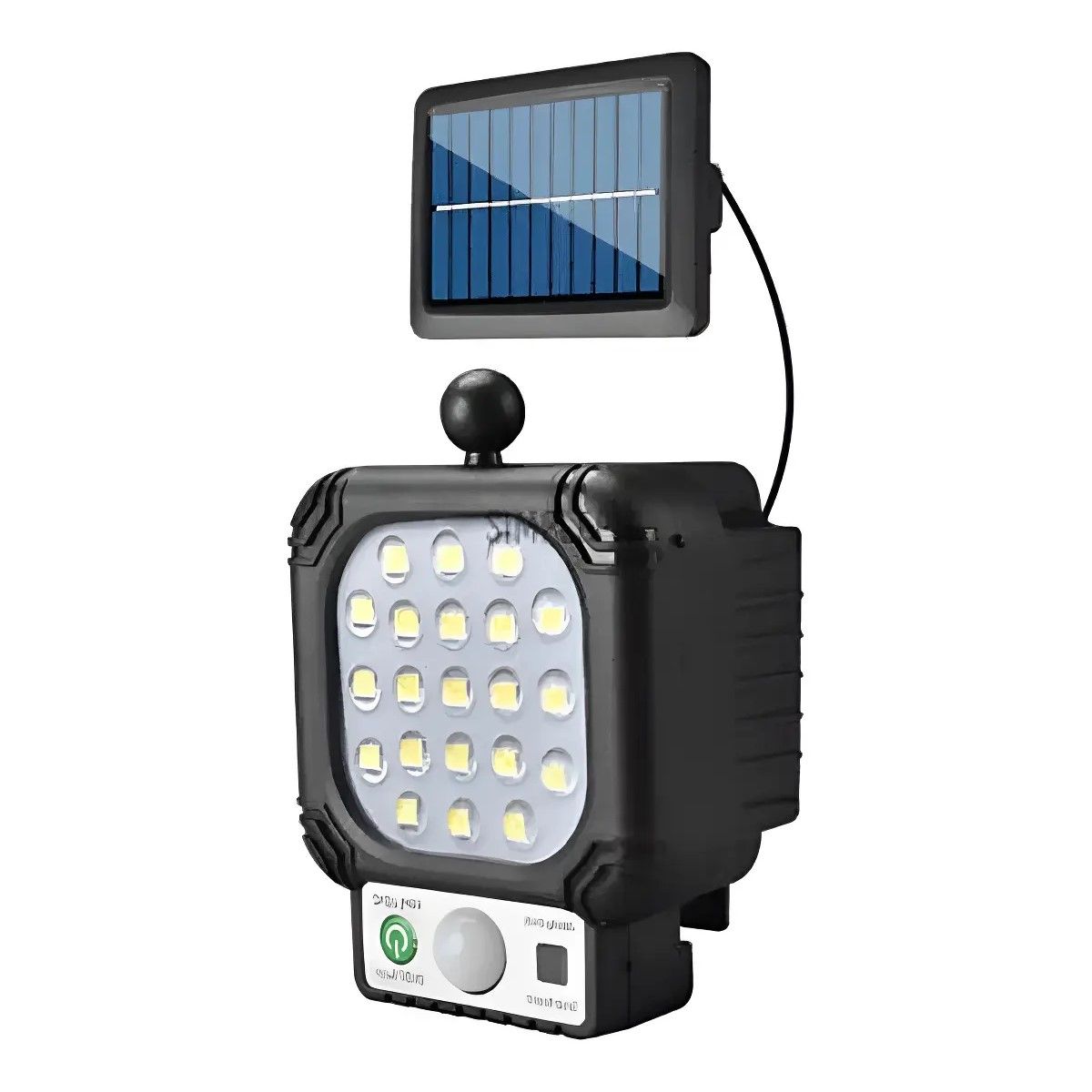 GENERICO - Foco Reflector Solar Lampara Led Luz Exterior Con Sensor BELUG