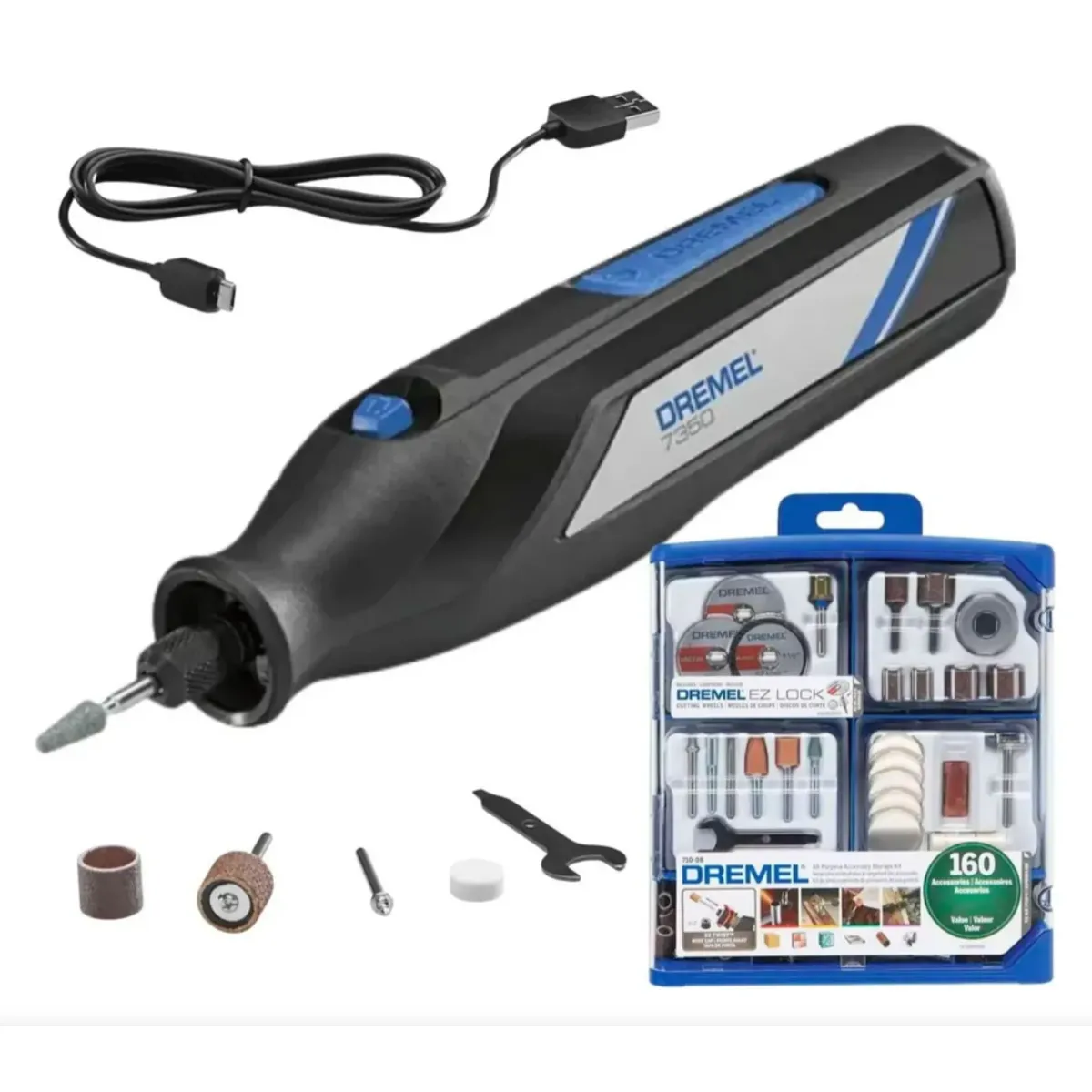 DREMEL - Herramienta Multiproposito Dremel 7350 12000 Rpm Recargable