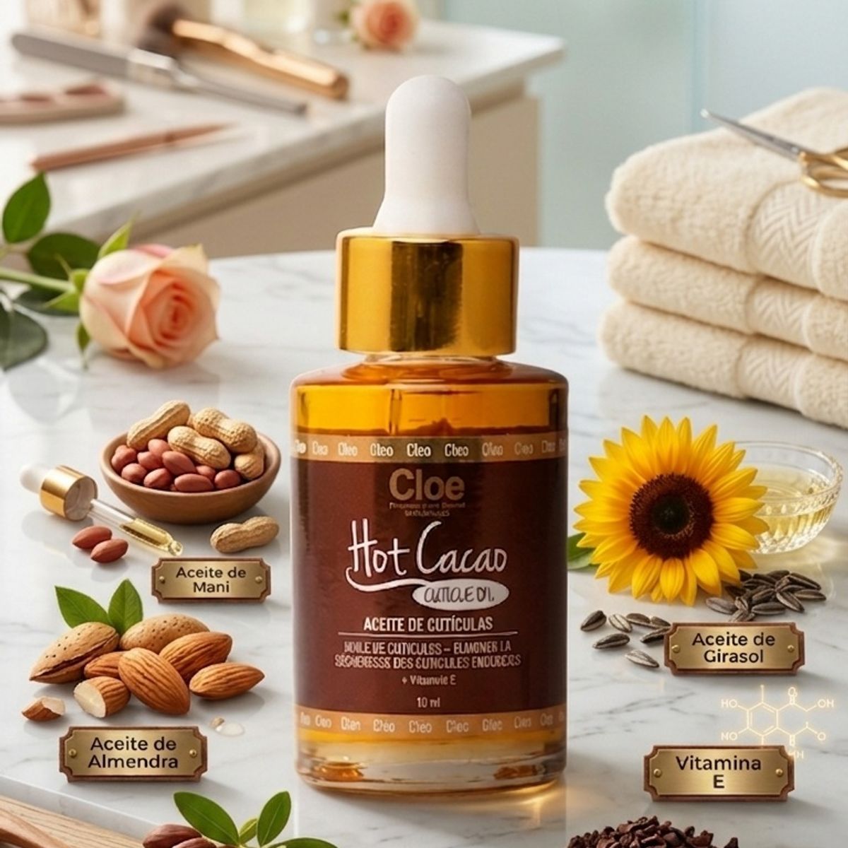 CLOE - Aceite de Cutículas Hot Cacao 30ml Cloe