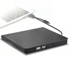 GENERICO - Lectora Y Grabador Dvd/cd Externo Lector Usb 3.0 Negro BELUG